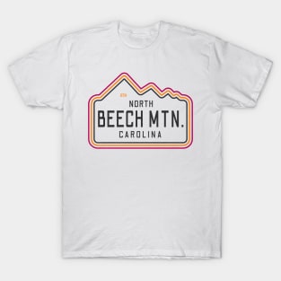 Visiting NC Mountain Cities Beech Mountain, NC Neon Range T-Shirt